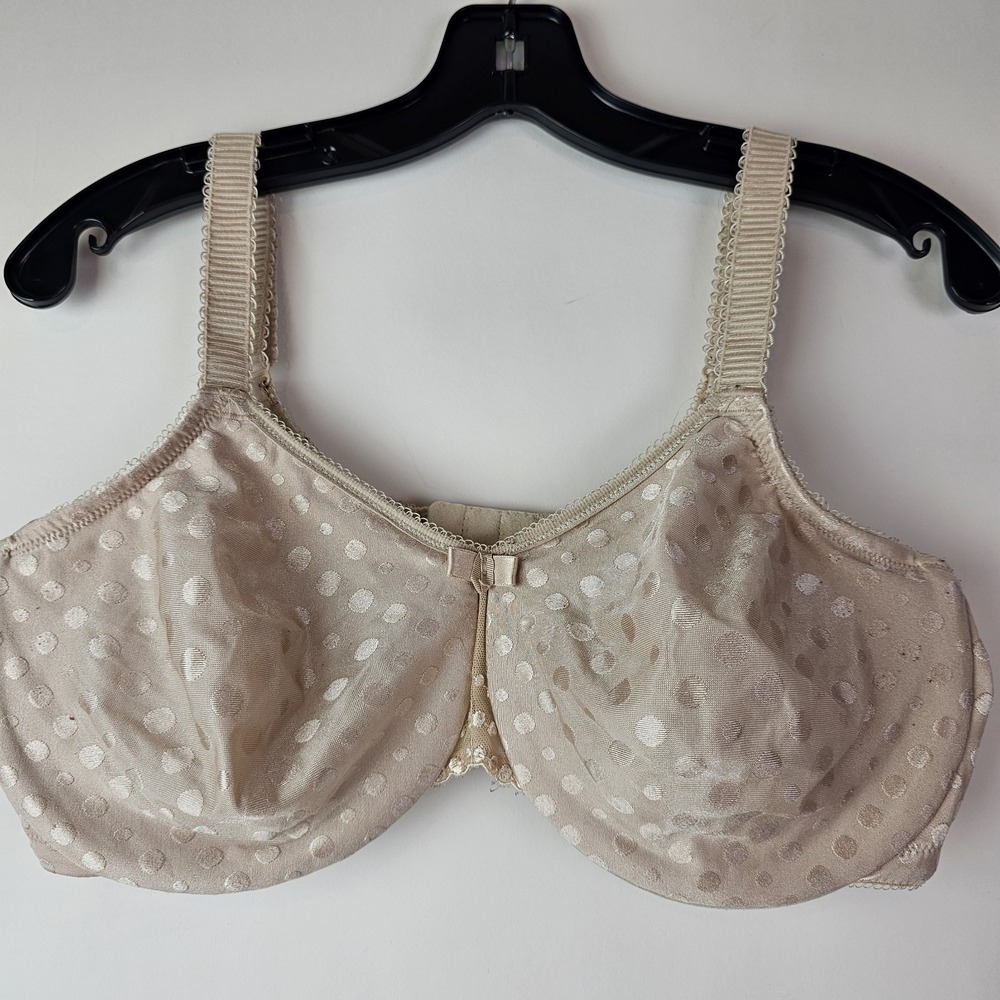 Wacoal Spot On Bra Size 40DDD Seamless Full Figure Underwire Solid Beige 855285